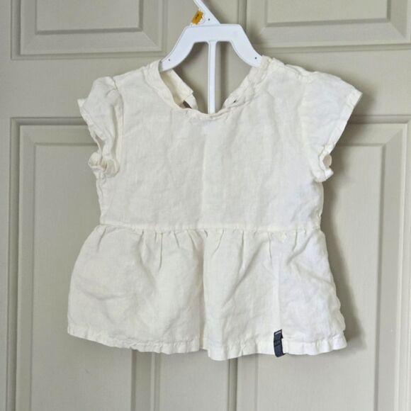 Handmade 100% Linen Shirt Size 3 - Picture 1 of 4